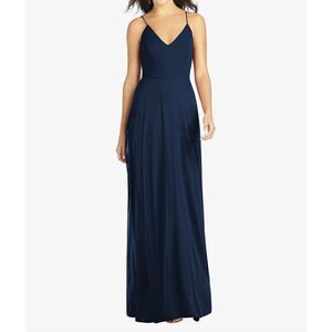 Thread Criss Cross Back‎ Midnight Navy Maxi Dress TH007